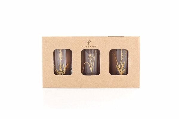 Porland Botanical Mini 3'lü Su Bardağı Tka
