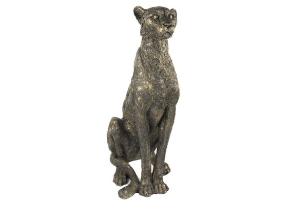 Mikasa Moor Bronze Çita Resin Obje 40x50x87 cm