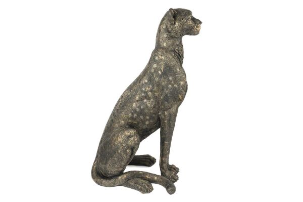 Mikasa Moor Bronze Çita Resin Obje 40x50x87 cm