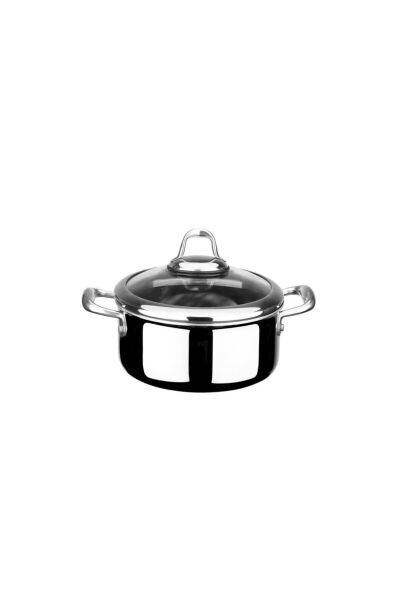 Leggno ELT8434DT20 Elite Titanium Kaplama Çelik Tencere 20 Cm