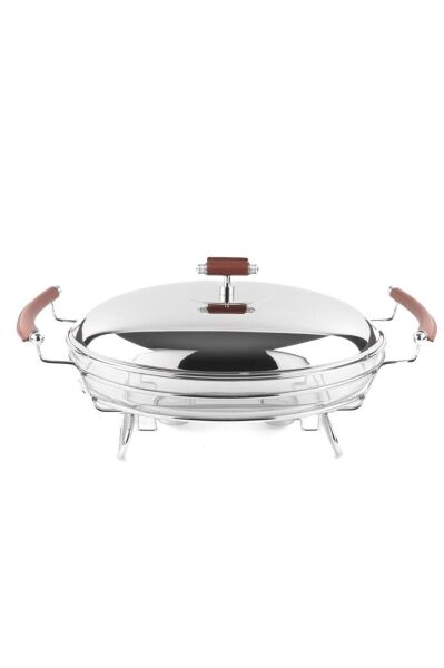 Mikasa Moor Nappa Cam Kapaklı Oval Servis 46x30x20 cm