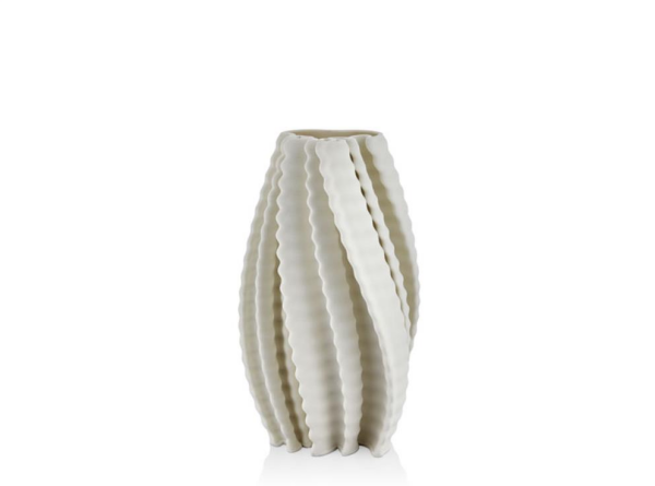 Lamedore Abstract Spiral Beyaz 3d Vazo 19x20x35 Cm
