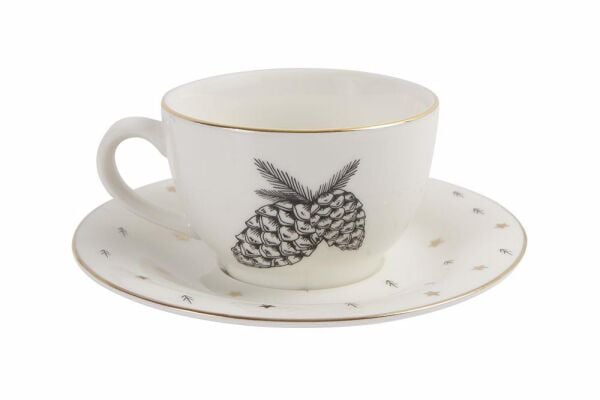 Porland Forest Tabaklı Çay Fincanı 215cc