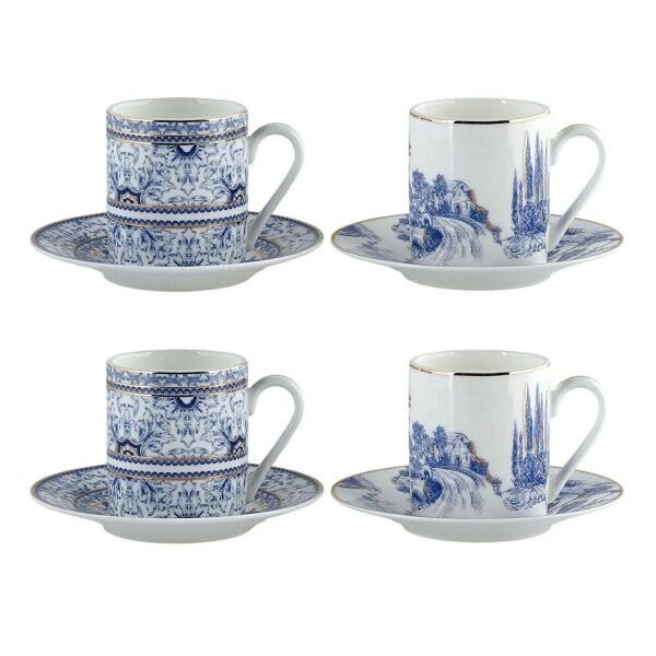 Lucky Art  Florance Bone 4Lu Kahve Fincani Seti