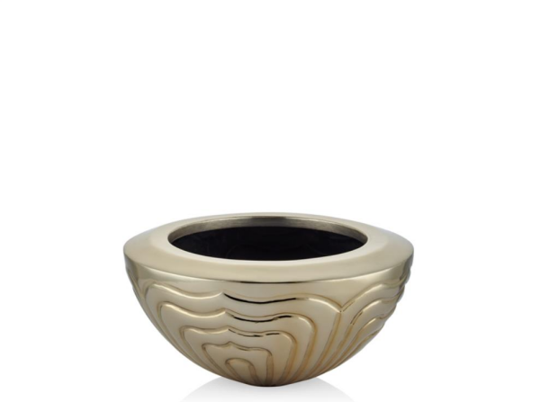 Lamedore Karter Gold Orta Boy Vazo 29,5 x 29,5 x 14 Cm