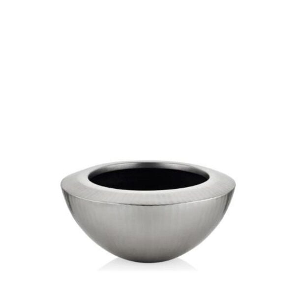 Lamedore Mia Gümüş Alcak Vazo 29,5 x 29,5 x13 Cm