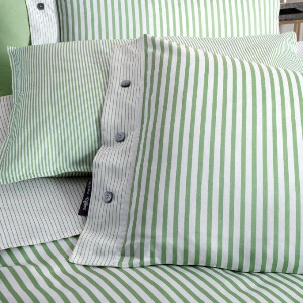 Sarev Tommy Saten Nevresim Takımı Tek Kişilik 2 Yastık-Yeşil