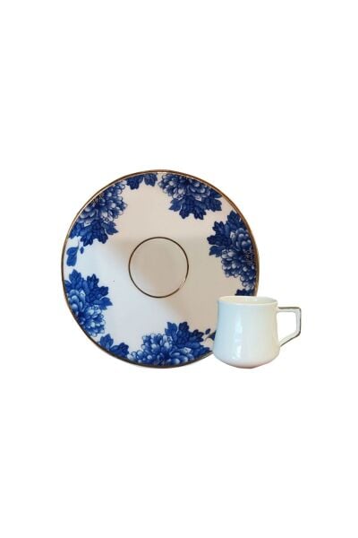 Evaliza King Flower 6'lı Kahve Seti