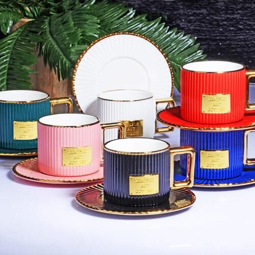 Kosova Odr-01 Porselen 6'lı Kahve Takımı-Albert-Mix