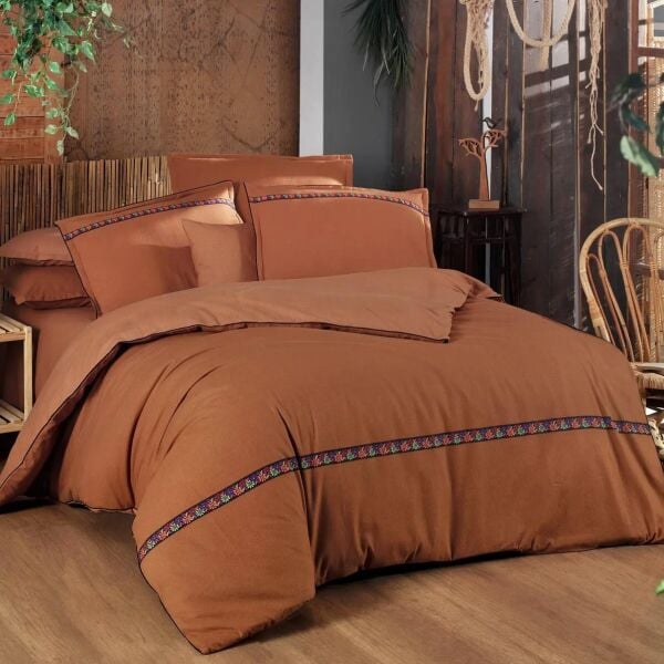 Sarev Enrike Flanel Nevresim Takımı Çift Kişilik 2 Yastık-Taba