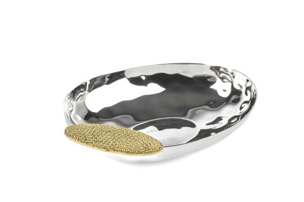 Mikasa Moor Gümüş Gold Çelik Çerezlik 17x13x4 cm