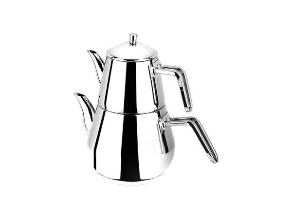 Aryıldız 10004 Kalkan Çelik Sap Çaydanlık Takımı