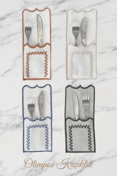 Nazik Home Olimpus 4 lü Kaşıklık