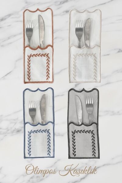 Nazik Home Olimpus 4 lü Kaşıklık
