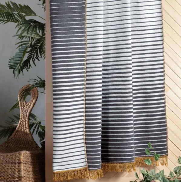 Sarev Jolie Battaniye Çift Kişilik-Gri