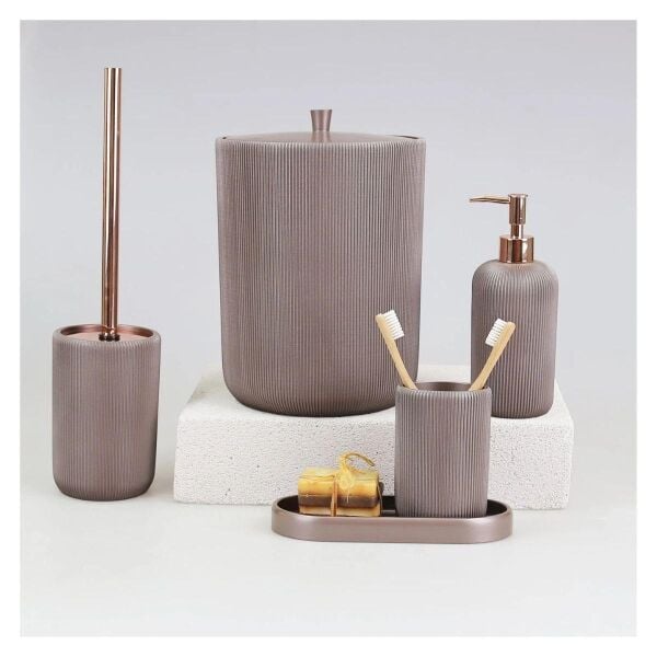 Selim Dekor Lydia Banyo Seti Taupe