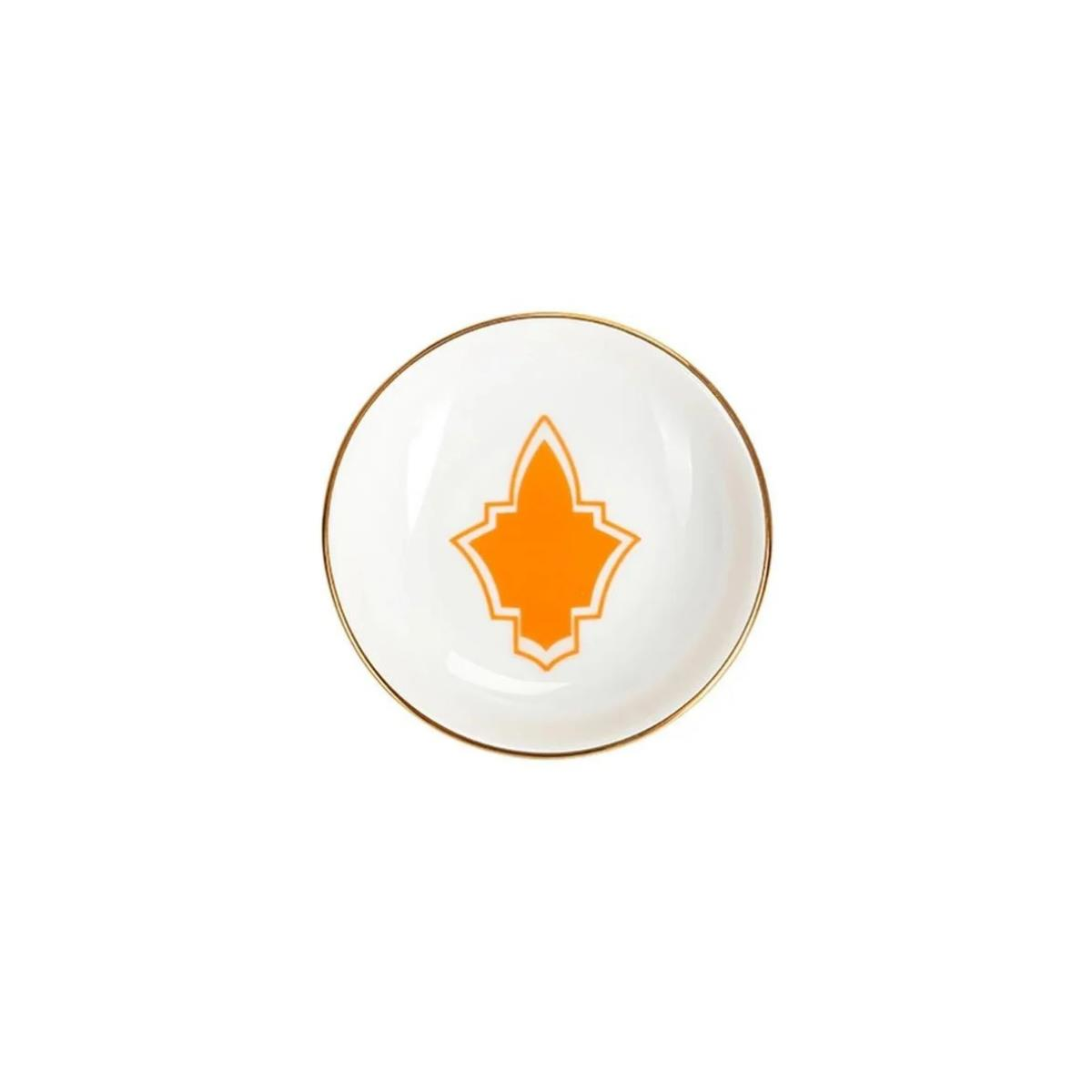 Porland Morocco Desen3 Turuncu Mini Kase 10cm