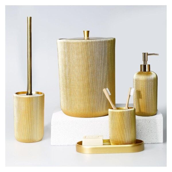 Selim Dekor Lydia Banyo Seti Altın