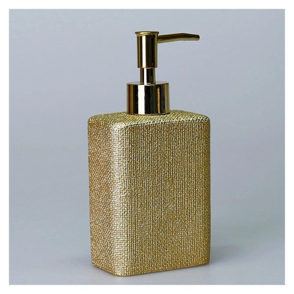 Selim Dekor Linen Banyo Seti Altın