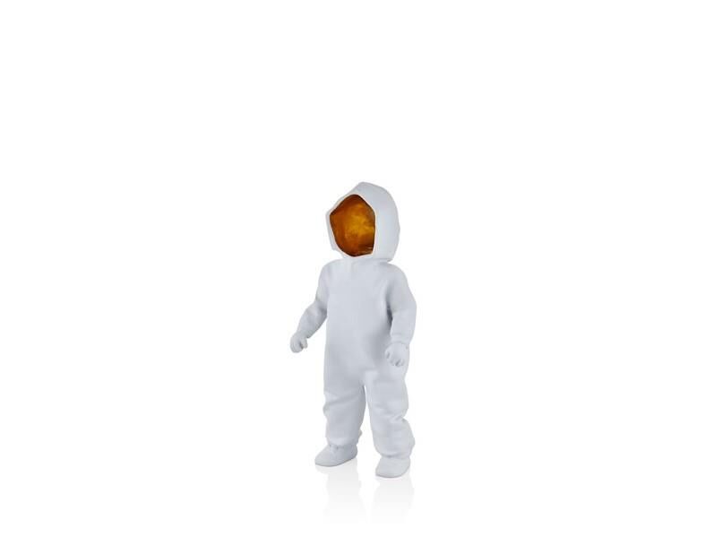 Lamedore Ghost Child White Gold Decor 13,5x8x30 Cm