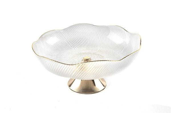 Mikasa Moor Gold Ayaklı Cam Servis 19x9 cm