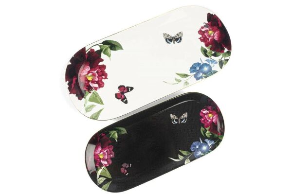 Mikasa Moor Nero 2'Ii Oval Servis Tabağı 20x43 16x34cm