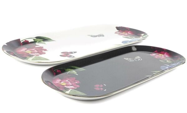 Mikasa Moor Nero 2'Ii Oval Servis Tabağı 20x43 16x34cm