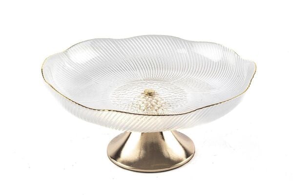 Mikasa Moor Gold Ayaklı Cam Servis 23x10 cm