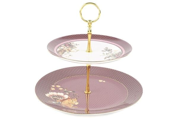 Mikasa Moor Magenta 2 Katlı Servis 27x24cm