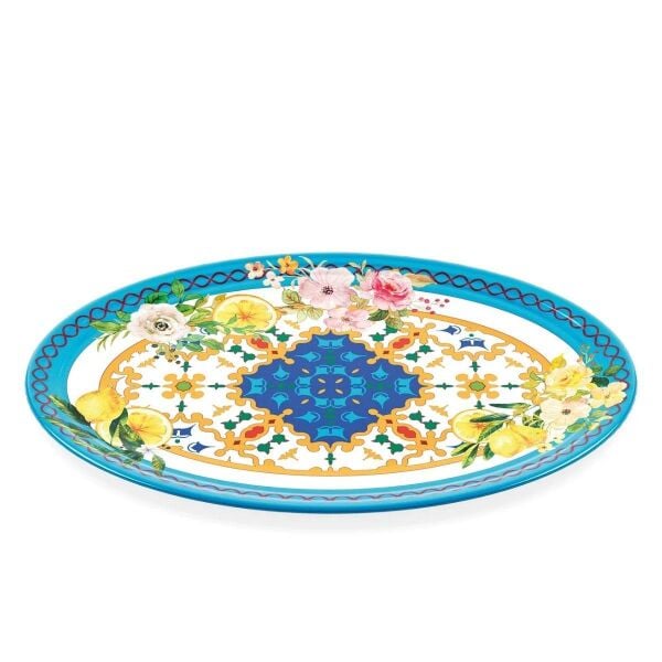Guzzini Flower Lemon Oval Tabak 50 cm x 36 cm x 3 cm