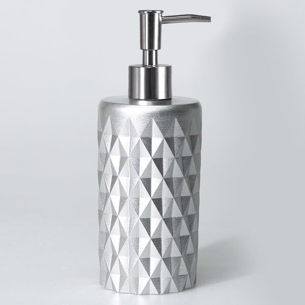 Selim Dekor Glowing Banyo Seti Gümüş