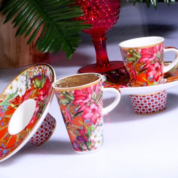 Kosova Porselen 6'lı Fincan Takımı İçe Geçmeli