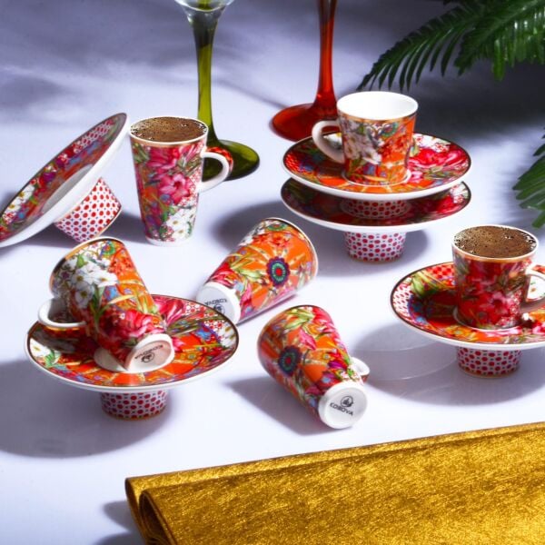 Kosova Porselen 6'lı Fincan Takımı İçe Geçmeli