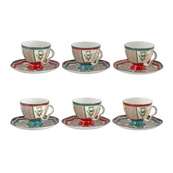 Lucky Art Liora Bone 6 lı Cay Fıncanı Setı