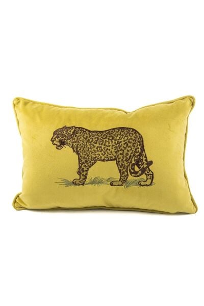Mikasa Moor Leopar Nakışlı Lemoni 40x60 Yastık