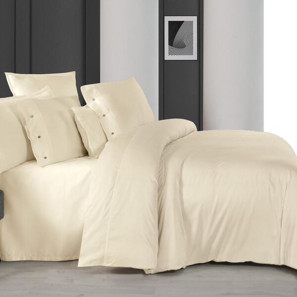 Sarev Monoch Rome Saten Tekli Nevresim Cream