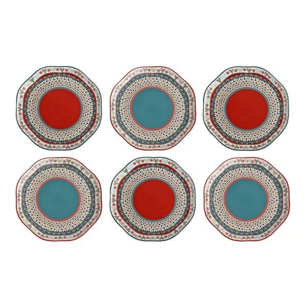 Lucky Art Liora Bone 19cm 6 lı Tabak Seti