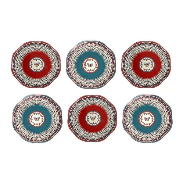 Lucky Art Liora Bone 27cm 6 lı Tabak Seti