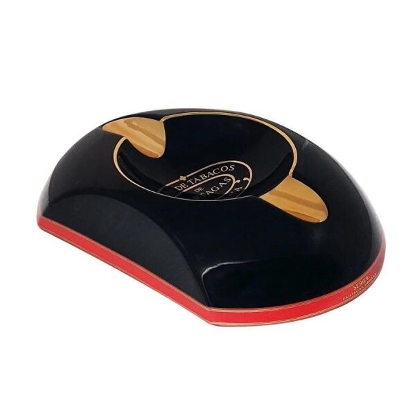 Magic Home Büyük 2'li Porselen Puro Küllüğü Siyah B T