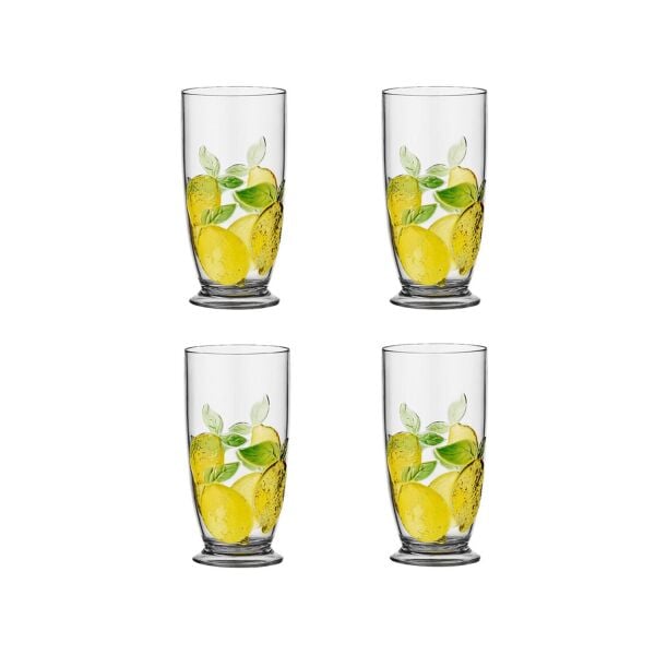 Lucky Art Limora Akrilik 715ml 4lü Meşrubat Bardaği Seti