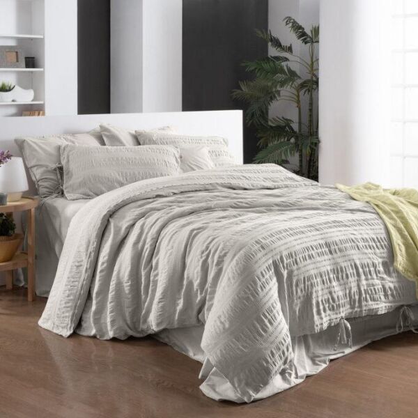 Sarev Mood Comfort Leon Nevresim Takımı Tek Kişilik 1 Yastık Bej