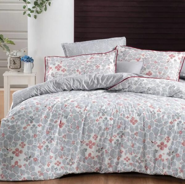 Sarev Karniyo Fancy Poplin Nevresim Takımı Çift Kişilik