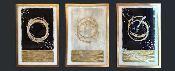 Magic Home YCS-3K483 Cam Baskı Çerçeveli 40x60 3 lü Set Tablo