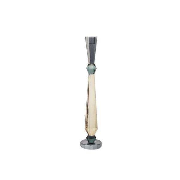 Mikasa Moor Kristal Şampanya Yeşil Mumluk 7x38cm