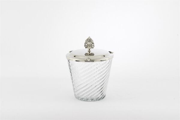 Mikasa Moor Gümüş Kapaklı Cam Kavanoz 14x18cm