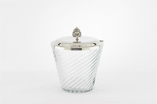 Mikasa Moor Gümüş Kapaklı Cam Kavanoz 17x20cm