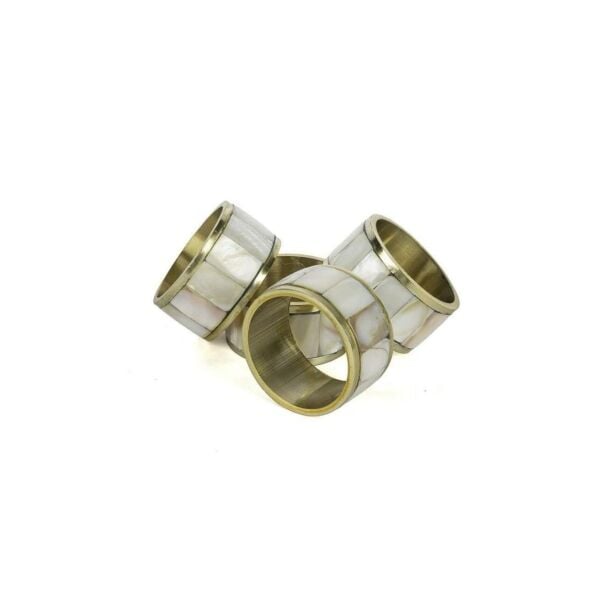 Mikasa Moor Sedef Altın Kaplama 4lü Peçete Halkası