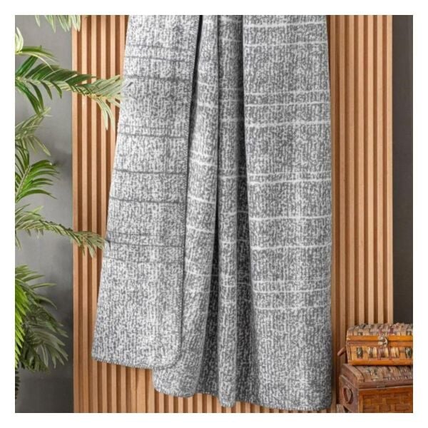 Sarev  Bazaar Laurel Battaniye  Çift Kişilik Gri