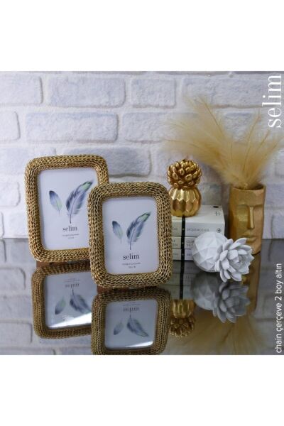 Selim Dekor Chain 15x20 Çerçeve Altın