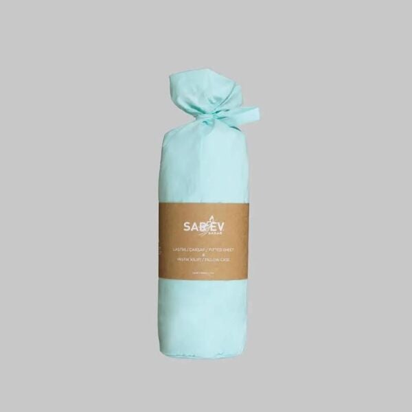 Sarev Fitted Çarşaf Ranforce Mint Çift Kişilik